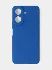 Синий чехол для Xiaomi Redmi 13C / Poco C65 матовый с дополнительной защитой камеры