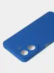 Синий чехол для Xiaomi Redmi 13C / Poco C65 матовый с дополнительной защитой камеры