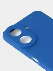 Синий чехол для Xiaomi Redmi 13C / Poco C65 матовый с дополнительной защитой камеры