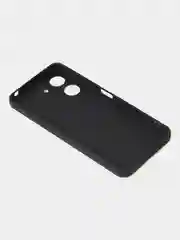 Черный чехол для Xiaomi Redmi 13C / Poco C65 матовый с дополнительной защитой камеры