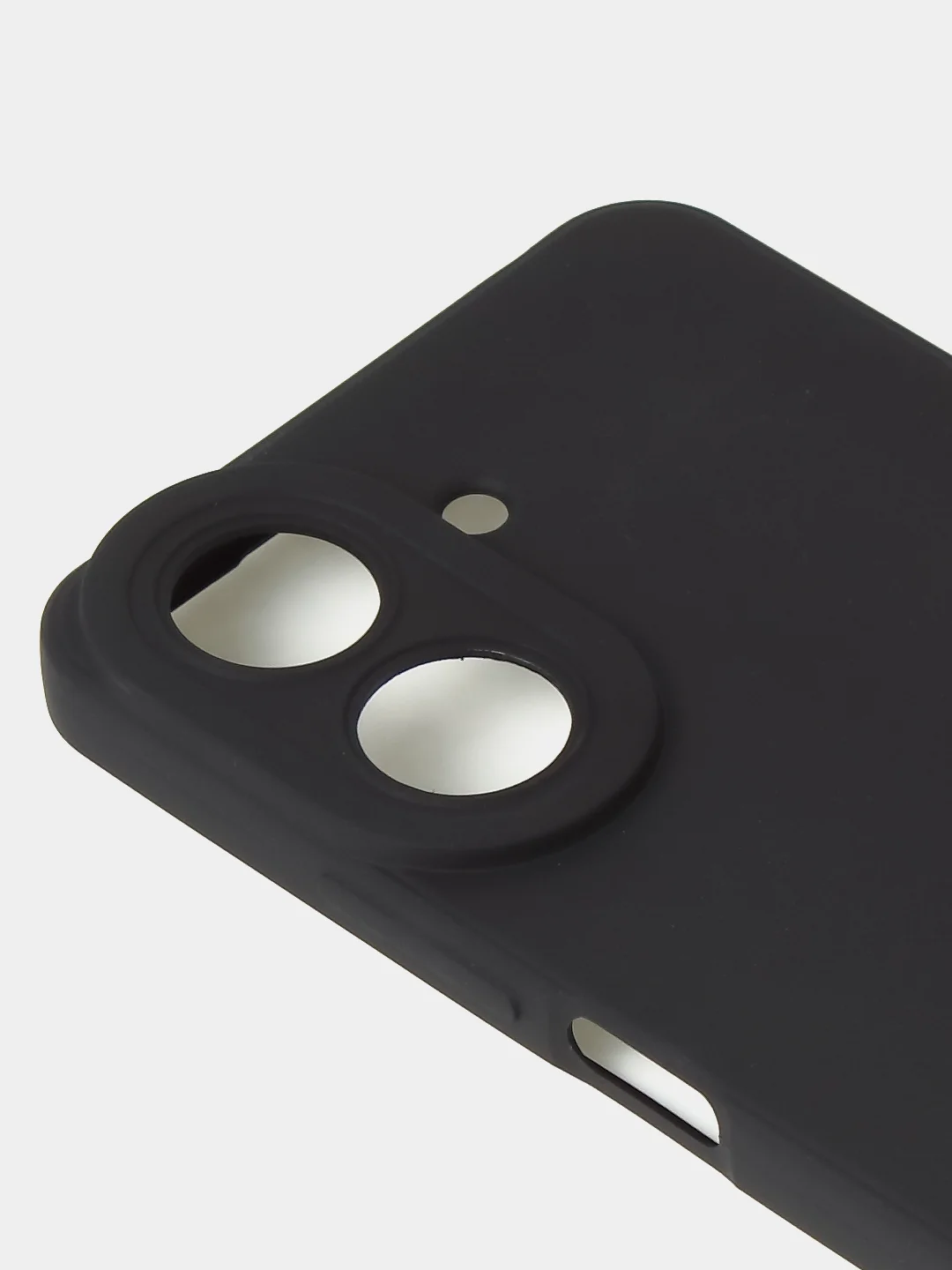 Черный чехол для Xiaomi Redmi 13C / Poco C65 матовый с дополнительной защитой камеры