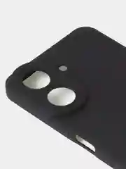 Черный чехол для Xiaomi Redmi 13C / Poco C65 матовый с дополнительной защитой камеры