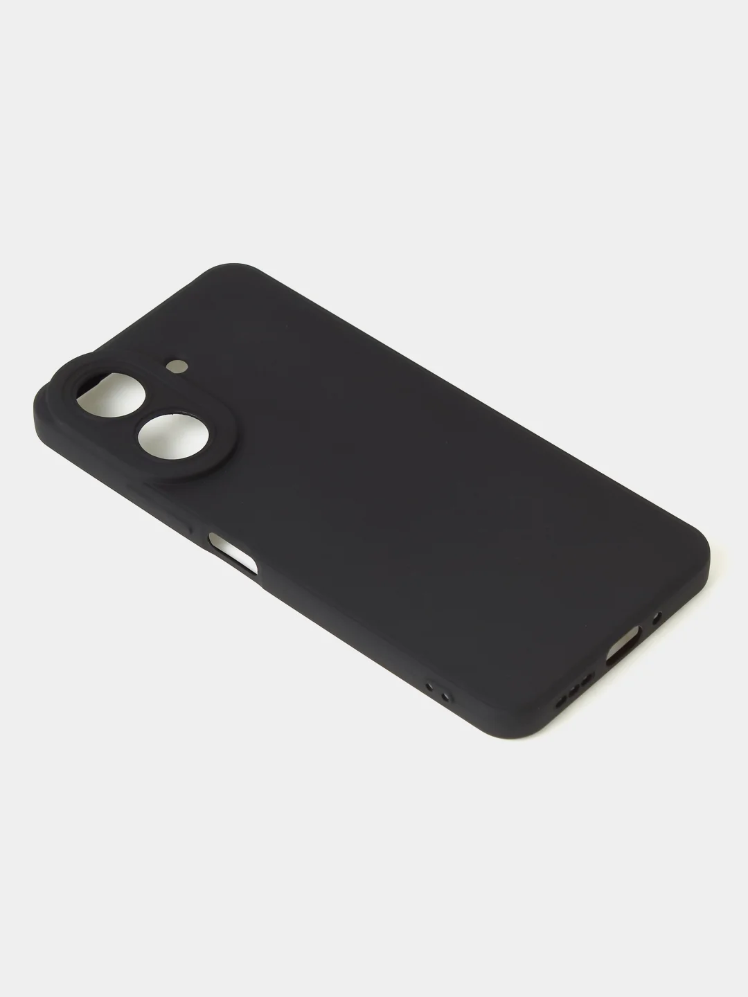 Черный чехол для Xiaomi Redmi 13C / Poco C65 матовый с дополнительной защитой камеры