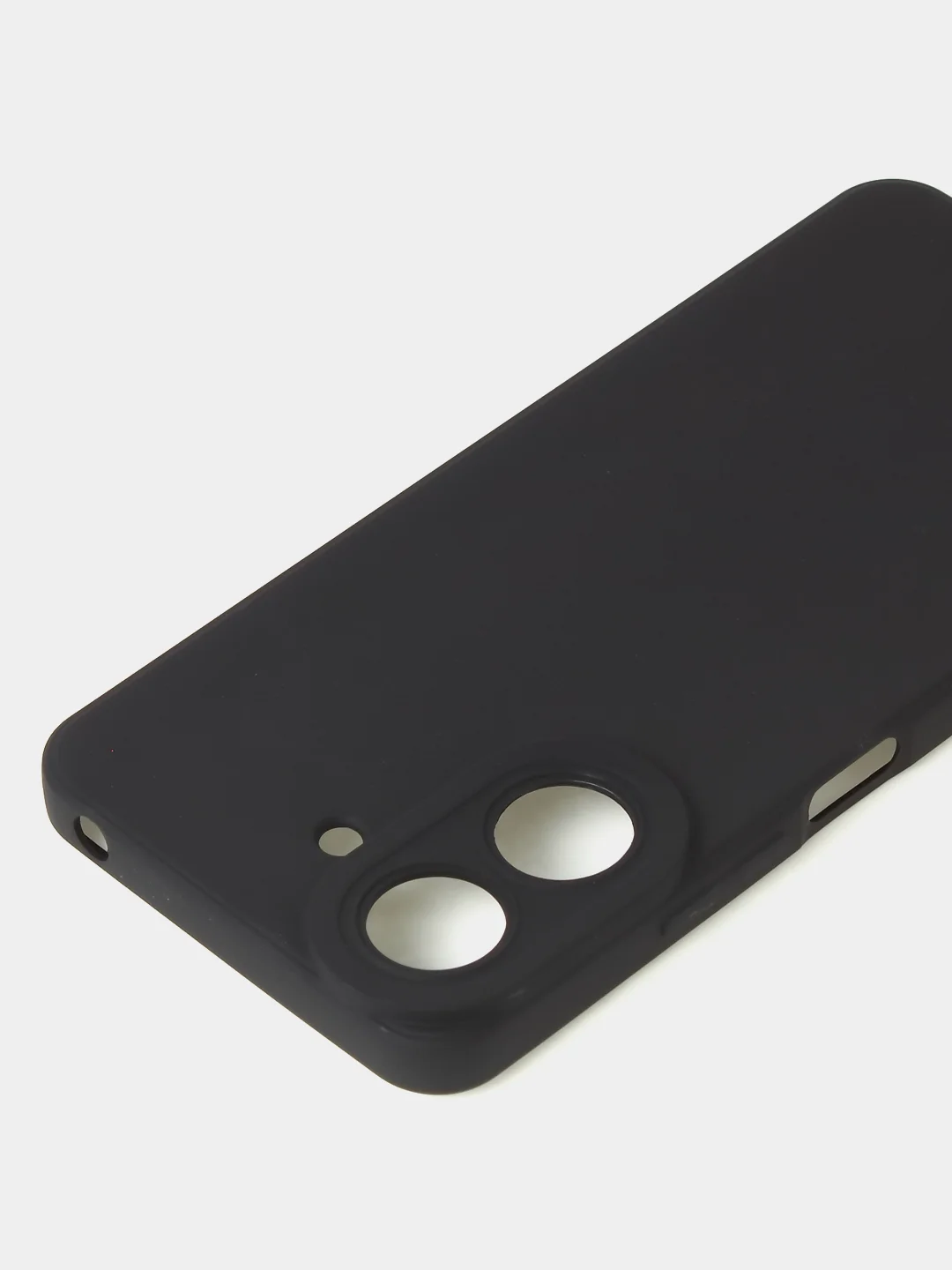 Черный чехол для Xiaomi Redmi 13C / Poco C65 матовый с дополнительной защитой камеры