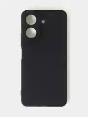 Черный чехол для Xiaomi Redmi 13C / Poco C65 матовый с дополнительной защитой камеры
