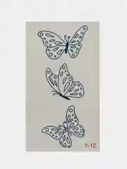 Хаки временная переводная татуировка "Забавные мишки 2", 9,5х5,5 см