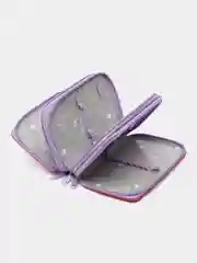 Лавандовый пенал школьный, 3 отделения