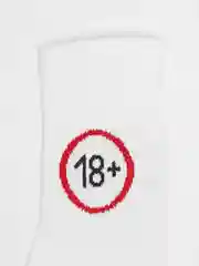 Носки с принтом "18+"