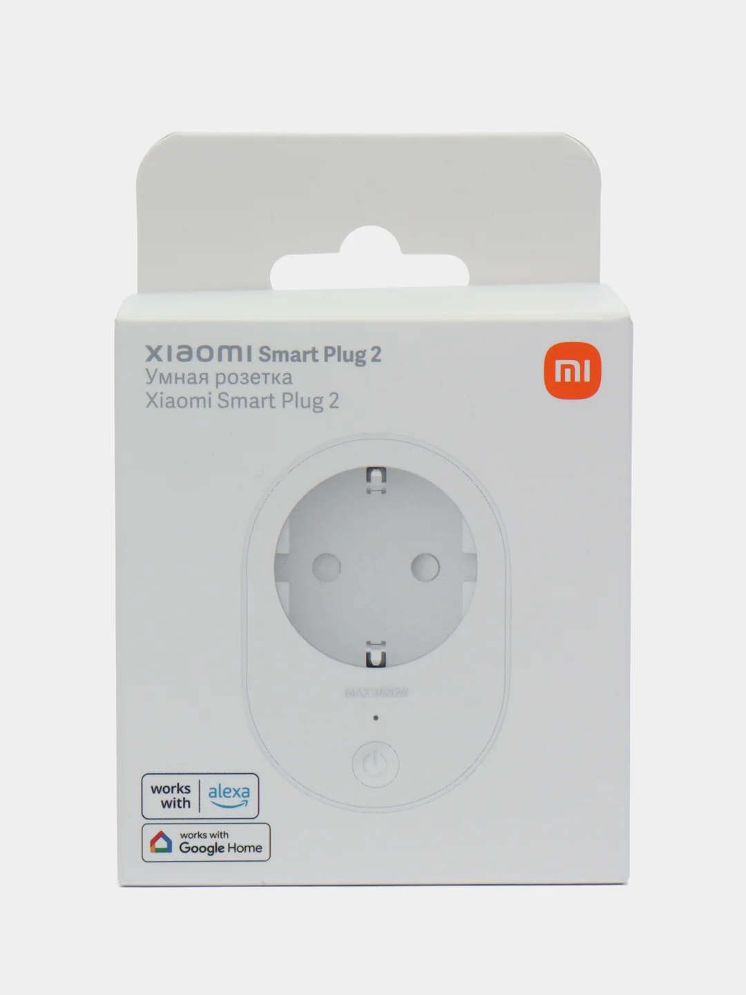 Белый умная розетка Xiaomi Smart Power Plug 2 BHR6868EU WiFi, поддержка умного дома Яндекс