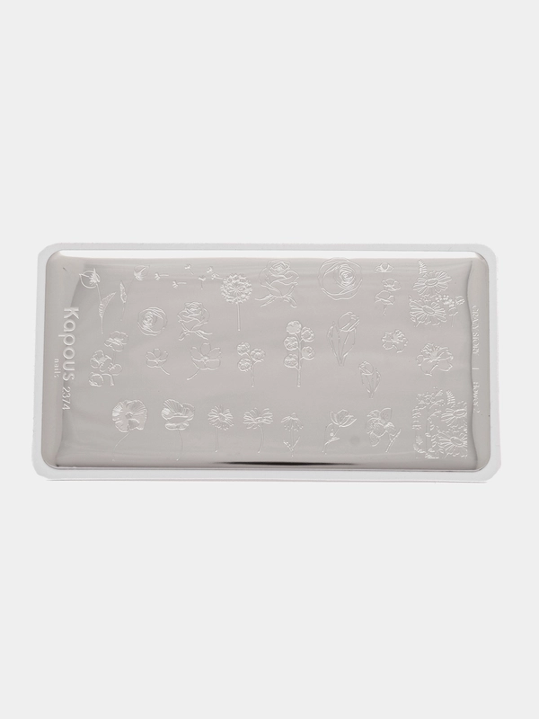 Пластина для стемпинга "Flower 2" Kapous. Арт. 2374