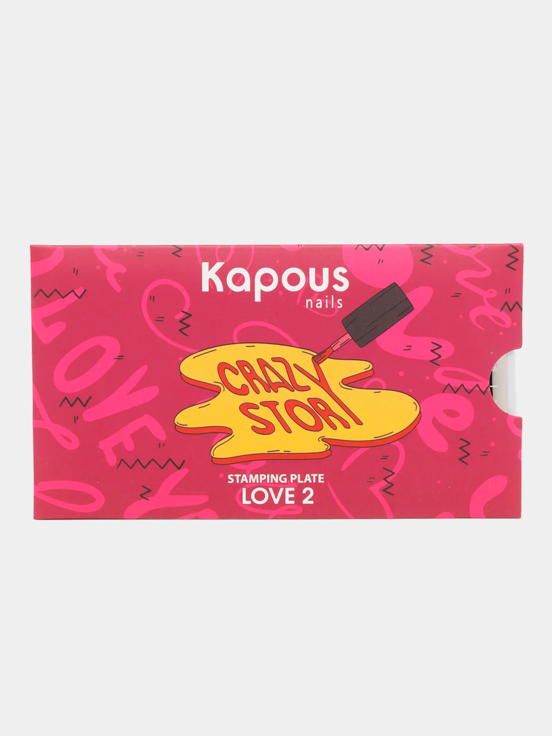 Пластина для стемпинга "Love 2" Kapous. Арт. 2382
