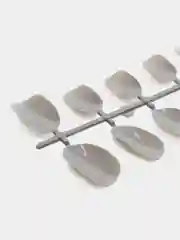 Серый накладные ногти, типсы для маникюра, акриловые
