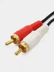Кабель золоченный AUX 3.5 - 2RCA, 1,5 м