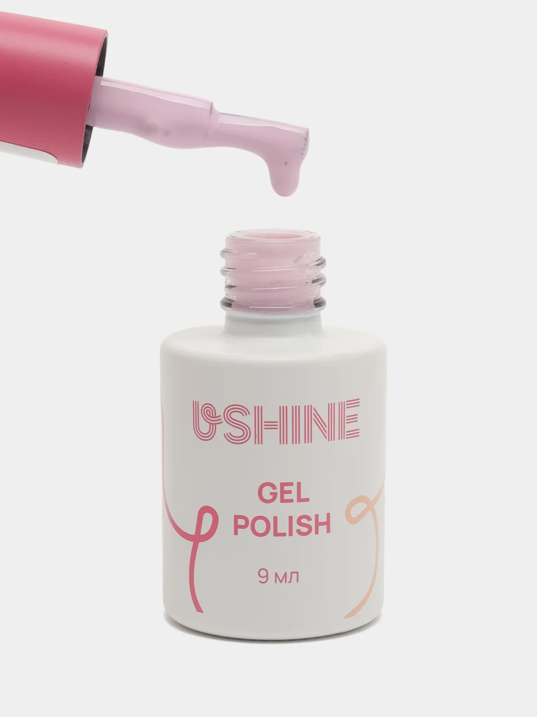 Гель-лак для ногтей и маникюра самовыравнивающийся USHINE 9 мл
