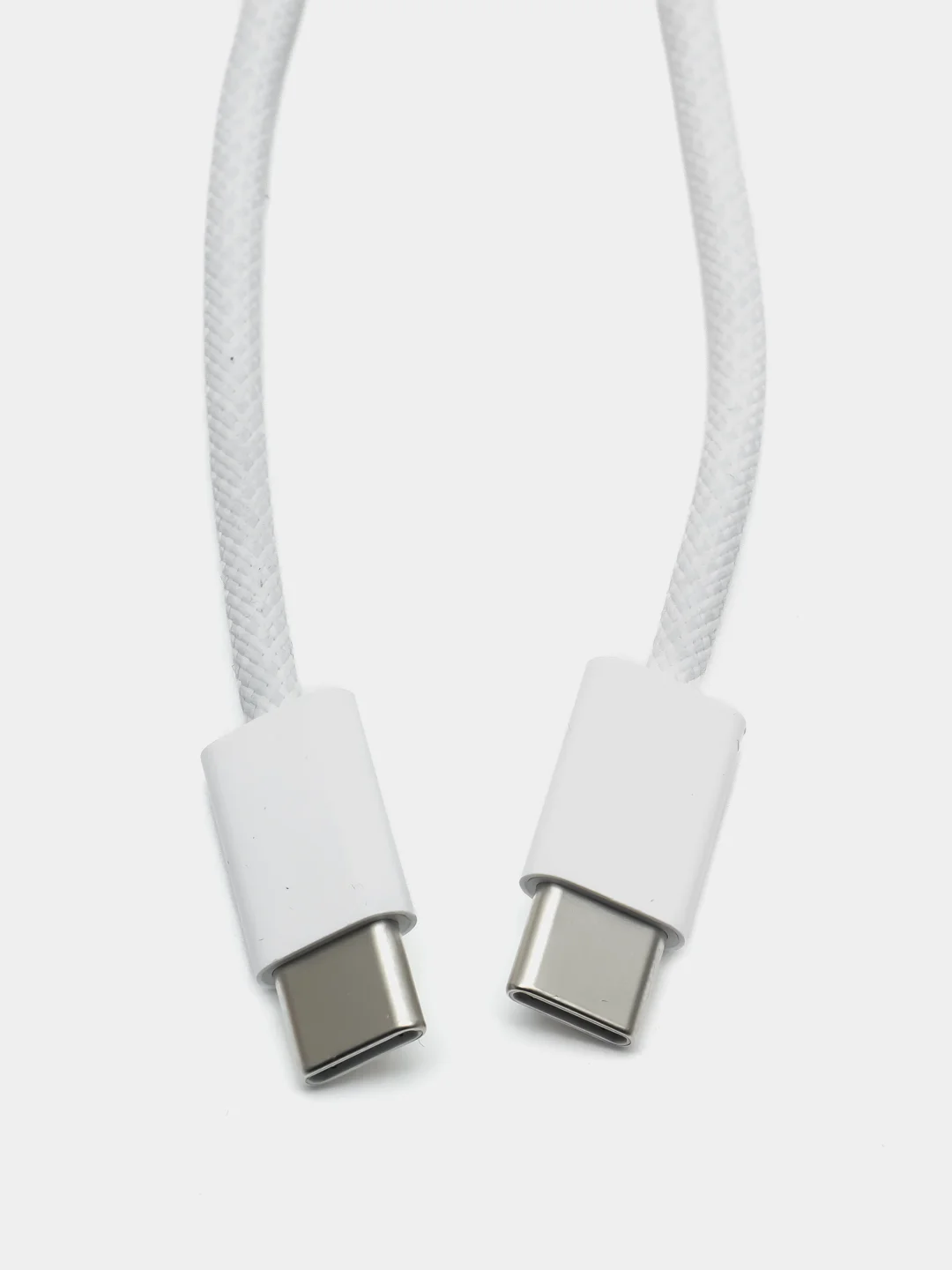 Белый кабель Type-C на Type-C для iPhone 15 Pro Max, Macbook, iPad, 60W