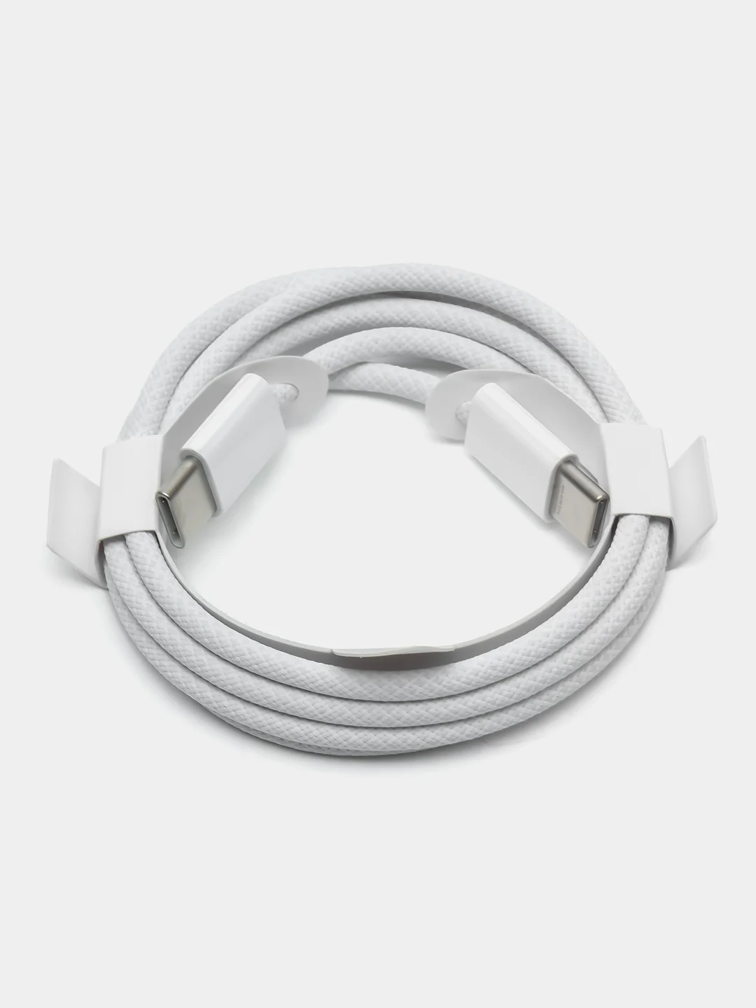 Белый кабель Type-C на Type-C для iPhone 15 Pro Max, Macbook, iPad, 60W