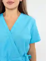 Голубой медицинский костюм, женский
