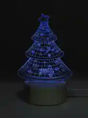 Багровый светильник-ночник 3D, светодиодный, с пультом, цветной, RGB