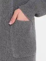 Угольный кардиган женский