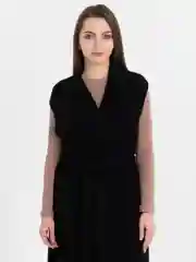 Зеленый жилет женский, длинный, теплый, вязанный, жилет с поясом, жилетка