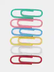 Скрепки Extra Brauberg, 28 мм, цветные, 100 штук
