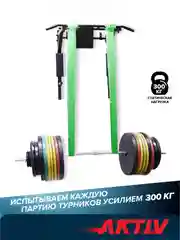 Турник Absolute Champion Центрл Спорт белый с черными ручками разборный Aktiv, 3 в 1