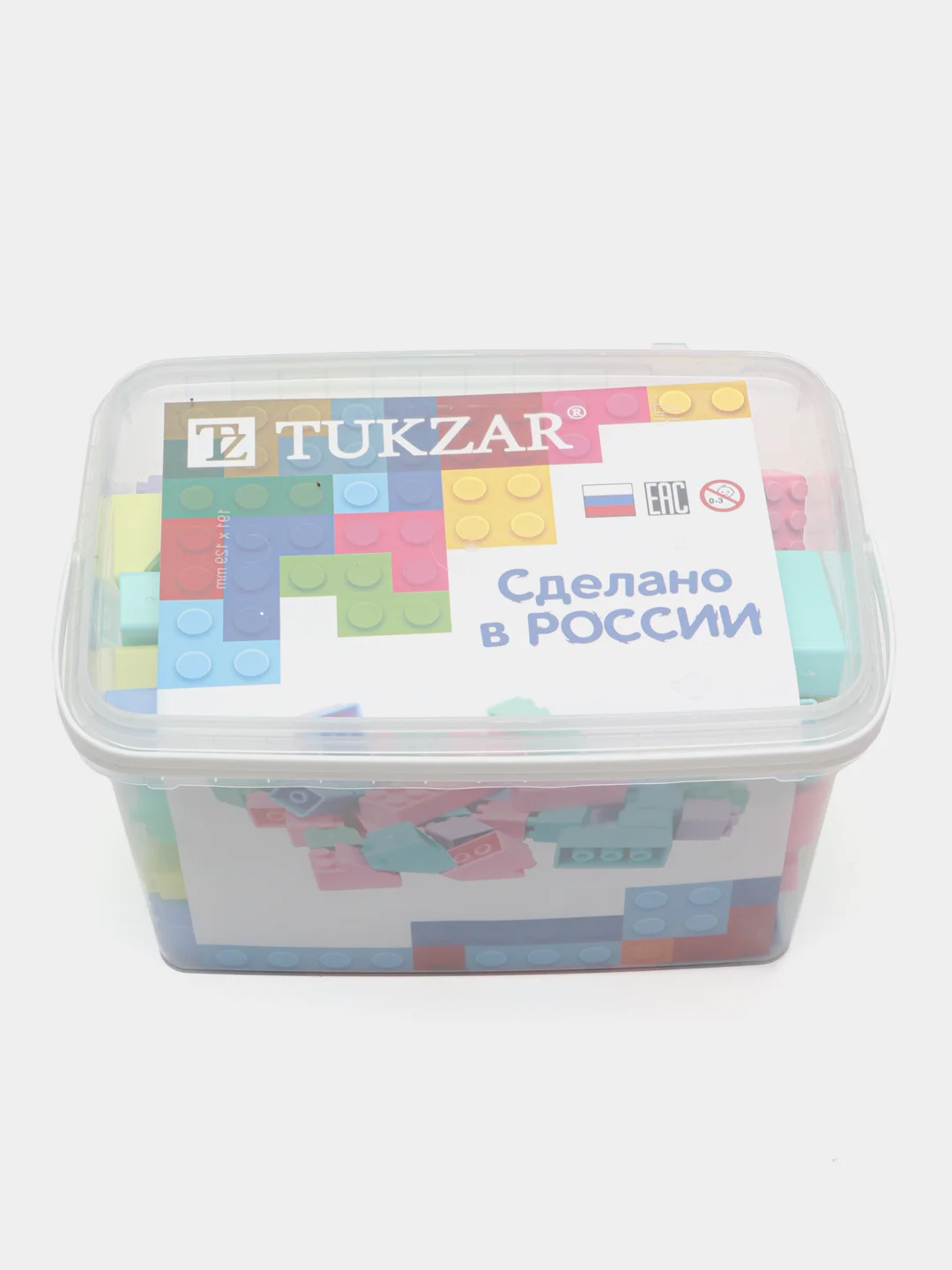 Розовый конструктор 3 Д детский блочный, в органайзере 200 деталей, развивающие мини-блоки