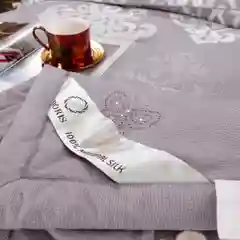 Сиреневый стеганое одеяло Шёлк, 3 размера, разные цвета
