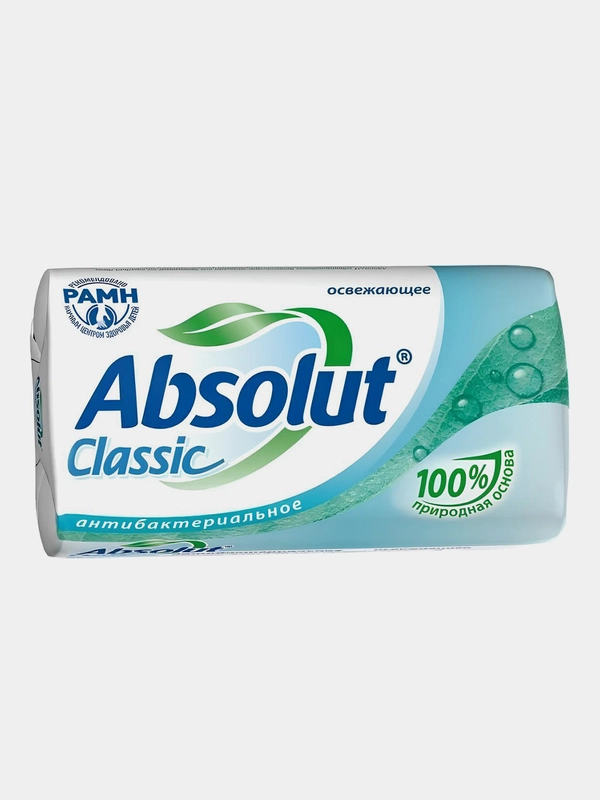 Мыло туалетное твердое ABSOLUT ABS, освежающие, 90 г