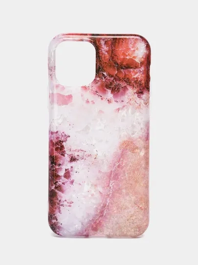 Силиконовый чехол для айфон iPhone 11 Pro Max, 12 Pro Max, мраморный чехол