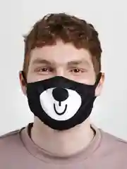 Маска "Медвежонок" трехслойная с кармашком и регулятором