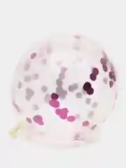 Фуксия прозрачный воздушный шар, розовый, 30 см, 1, 10, 20 штук