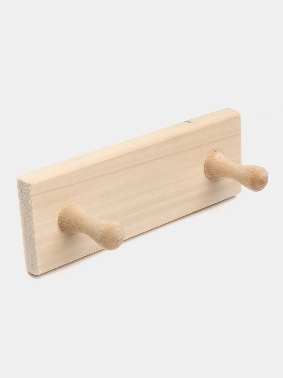 Вешалка для бани, из липы, 2 пешки, 20 х 7 см