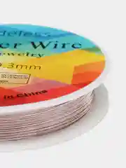 Розовый проволока медная для бисера 0,3 мм