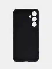 Угольный чехол для Samsung Galaxy S23 FE(Самсунг Галакси С23 ФЕ), черный, силиконовый