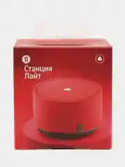Красный умная колонка Яндекс Станция Лайт, с Алисой