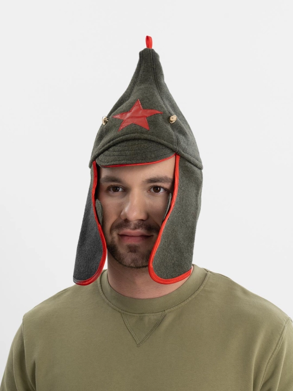 Шапка для бани "Буденовка Красной Армии"