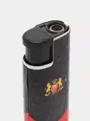 Красный зажигалка металлическая, газовая, автоген, заправляемая