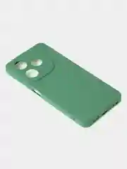Зеленый чехол для Tecno Spark 20 / Tecno Spark 20C цветной матовый с дополнительной защитой камеры