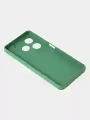Зеленый чехол для Tecno Spark 20 / Tecno Spark 20C цветной матовый с дополнительной защитой камеры