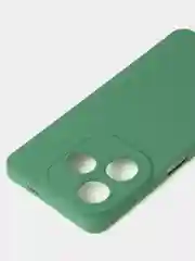 Зеленый чехол для Tecno Spark 20 / Tecno Spark 20C цветной матовый с дополнительной защитой камеры