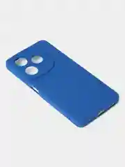 Синий чехол для Tecno Spark 20 / Tecno Spark 20C цветной матовый с дополнительной защитой камеры