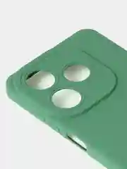 Зеленый чехол для Tecno Spark GO 2024 /Tecno Pop 8 цветной матовый с дополнительной защитой камеры