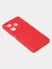 Красный чехол для Tecno Spark GO 2024 /Tecno Pop 8 цветной матовый с дополнительной защитой камеры