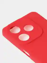 Красный чехол для Tecno Spark GO 2024 /Tecno Pop 8 цветной матовый с дополнительной защитой камеры