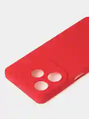 Красный чехол для Tecno Spark GO 2024 /Tecno Pop 8 цветной матовый с дополнительной защитой камеры