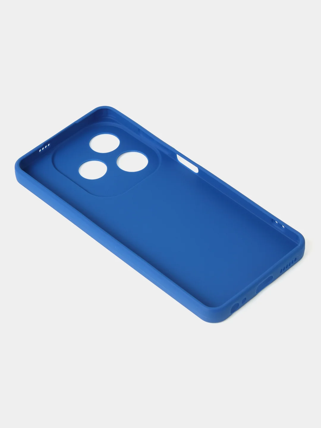 Синий чехол для Tecno Spark GO 2024 /Tecno Pop 8 цветной матовый с дополнительной защитой камеры