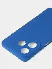 Синий чехол для Tecno Spark GO 2024 /Tecno Pop 8 цветной матовый с дополнительной защитой камеры