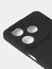 Черный чехол для Tecno Spark GO 2024 /Tecno Pop 8 цветной матовый с дополнительной защитой камеры
