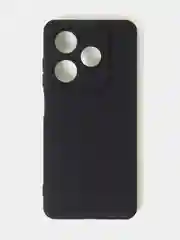 Черный чехол для Tecno Spark GO 2024 /Tecno Pop 8 цветной матовый с дополнительной защитой камеры